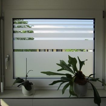 Fenster mit Sichtschutzfolie